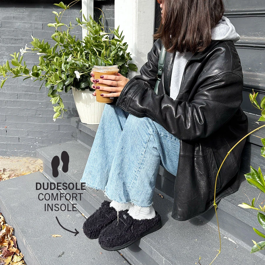 Wendy Slipper - Cozy Black/Black 8 Wendy Slipper - Cozy Black/Black - Image 8