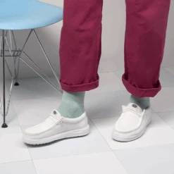 Wally Work CE Slip Resistant - White -Heydude 250601 HEYDUDE NAM WorkRefresh ALTPDP 900x900 LS WALLY CE WHITE