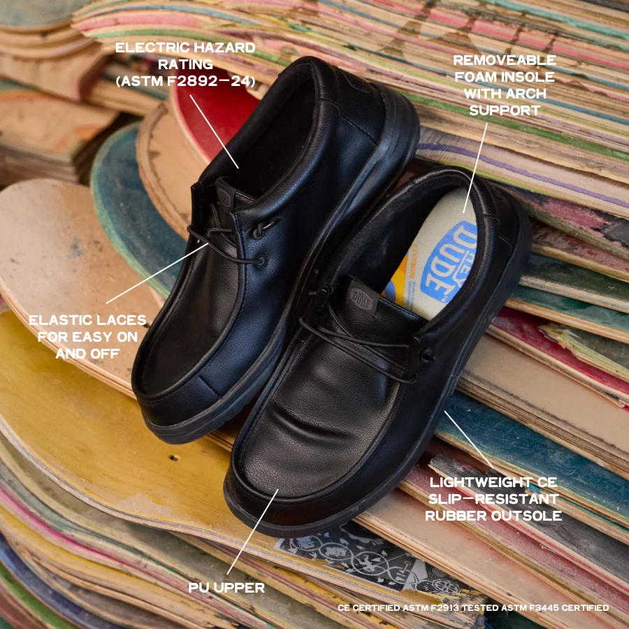 Wally Work CE Classic Slip Resistant - Black 2 Wally Work CE Classic Slip Resistant - Black - Image 2