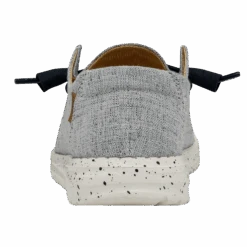 Wendy Chambray - White Light Blue -Heydude 40058 4ND WENDY CHAMBRAY WHITE BLUE LEFT BACK