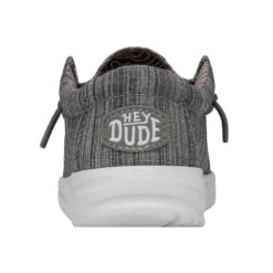 Wally Toddler Blend Linen - Stone -Heydude 40160 270 WALLYTODDLERBLENDLINEN STONE LEFTBACK