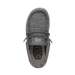 Wally Toddler Blend Linen - Stone -Heydude 40160 270 WALLYTODDLERBLENDLINEN STONE LEFTTOP