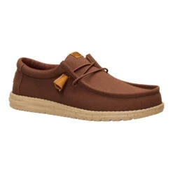 Wally Canvas - Brown 14 Wally Canvas - Brown -Heydude 40375 255 WALLYCANVAS BROWN 3QTR conversion1