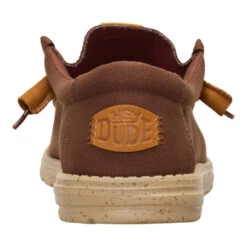 Wally Canvas - Brown 12 Wally Canvas - Brown -Heydude 40375 255 WALLYCANVAS BROWN BACK conversion1