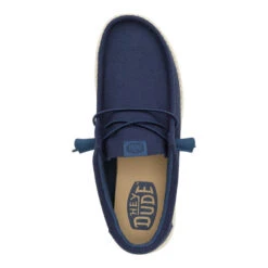 Wally Canvas - Navy 13 Wally Canvas - Navy -Heydude 40375 410 WALLYCANVAS NAVY TOP conversion1