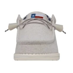Wally Texas Canvas - Off White -Heydude 40380 1LB WALLYTEXASCANVAS OFFWHITE LEFTFRONT