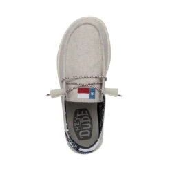 Wendy Texas Canvas - Off White -Heydude 40381 1LB WENDYTEXASCANVAS OFFWHITE LEFTTOP