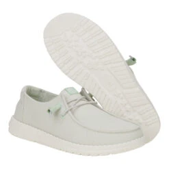 Wendy Canvas - Grey 10 Wendy Canvas - Grey -Heydude 40386 030 WENDYCANVAS GREY PAIR BOTTOM conversion1