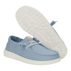 Wendy Canvas - Dusty Blue -Heydude 40386 49R WENDYCANVAS DUSTYBLUE PAIR BOTTOM conversion1