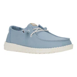 Wendy Canvas - Dusty Blue -Heydude 40386 49R WENDYCANVAS DUSTYBLUE RIGHT 3QTR conversion1
