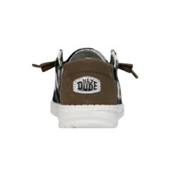 Wendy Buffalo Plaid - White And Black Plaid 10 Wendy Buffalo Plaid - White And Black Plaid -Heydude 40617 103 WENDYBUFFALOPLAID WHITEBLACK RIGHTBACK conversion1