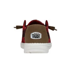 Wendy Buffalo Plaid - Red And Black Plaid -Heydude 40617 643 WENDYBUFFALOPLAID REDBLACK RIGHTBACK conversion1