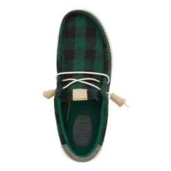 Wally Buffalo Plaid - Hunter Green -Heydude 40657 3WF WALLYBUFFALOPLAID HUNTERGREEN TOP conversion1