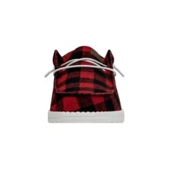Wally Buffalo Plaid - Red And Black Plaid 9 Wally Buffalo Plaid - Red And Black Plaid -Heydude 40657 610 WALLYBUFFALOPLAID RED LEFTFRONT