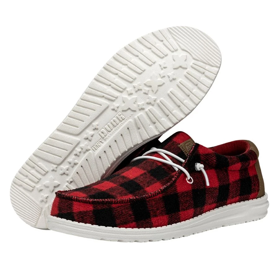 Wally Buffalo Plaid - Red And Black Plaid 3 Wally Buffalo Plaid - Red And Black Plaid - Image 3