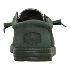 Wally Stretch Canvas - Deep Green -Heydude 40700 3TJ WALLYSTRETCHCANVAS DEEPGREEN BACK conversion1