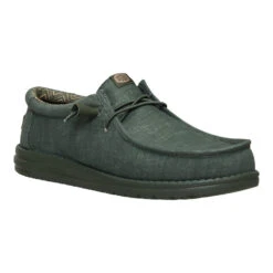 Wally Stretch Canvas - Deep Green -Heydude 40700 3TJ WALLYSTRETCHCANVAS DEEPGREEN RIGHT SIDE conversion1