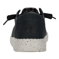 Wendy Stretch Canvas - Black -Heydude 40902 001 WENDY CANVAS BLACK LEFT BACK