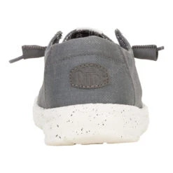 Wendy Stretch Canvas - Dark Grey -Heydude 40902 029 WENDYSTRETCHCANVAS DARKGREY BACK conversion1