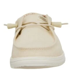 Wendy Stretch Canvas - Off White -Heydude 40902 1LB WENDY CANVAS OFF WHITE LEFT FRONT