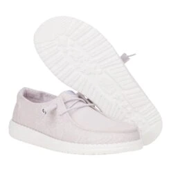 Wendy Stretch Canvas - Lavender 9 Wendy Stretch Canvas - Lavender -Heydude 40902 530 WENDYSTRETCHCANVAS LAVENDER PAIR BOTTOM