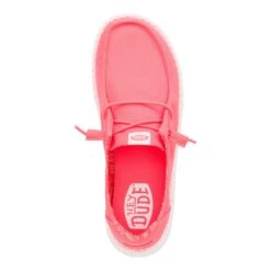 Wendy Stretch Canvas - Fiery Coral -Heydude 40902 79C WENDYSTRETCHCANVAS FIERYCORAL TOP