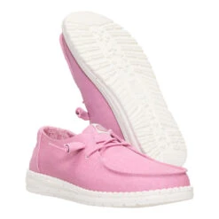 Wendy Stretch Canvas - Foxglove Pink 9 Wendy Stretch Canvas - Foxglove Pink -Heydude 40902 79S WENDYSTRETCHCANVAS FOXGLOVEPINK PAIR BOTTOM conversion1