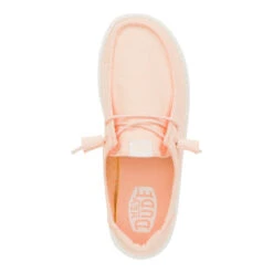 Wendy Stretch Canvas - Peach -Heydude 40902 830 WENDYSTRETCHCANVAS PEACH TOP conversion1