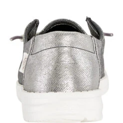 Wendy Metallic Sparkle - Charcoal -Heydude 41082 025 WENDY METALLIC SPARKLE CARCOAL LEFT BACK conversion1