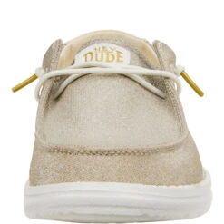 Wendy Metallic Sparkle - Gold 12 Wendy Metallic Sparkle - Gold -Heydude 41082 710 WENDY METALLIC SPARKLE GOLD LEFT FRONT conversion1 1