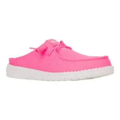 Wendy Slip Classic - Neon Pink 15 Wendy Slip Classic - Neon Pink -Heydude 41269 676 WENDYSLIPCLASSIC NEONPINK RIGHT 3QTR