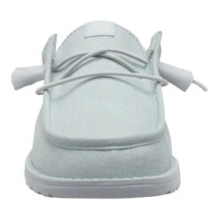 Wally Slip Stretch Canvas - Puritan Grey -Heydude 41293 1VV WALLYSLIPSTRETCHCANVAS PURITANGREY FRONT conversion1