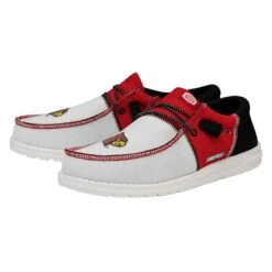 Men's Wally Tri Louisville Cardinals - Louisville Red/Black -Heydude 41322 643 WALLYTRILOUISVILLECARDINALS REDBLACK LEFTPAIRSIDE