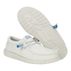 Wally Canvas Mono - Grey 10 Wally Canvas Mono - Grey -Heydude 41327 030 WALLYCANVASMONO GREY PAIR BOTTOM