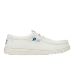 Wally Canvas Mono - Grey 15 Wally Canvas Mono - Grey -Heydude 41327 030 WALLYCANVASMONO GREY RIGHT SIDE