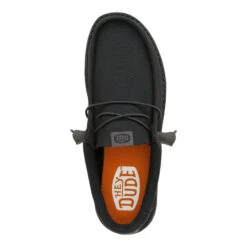 Wally Canvas Mono - Black/Clay 13 Wally Canvas Mono - Black/Clay -Heydude 41327 0S5 WALLYCANVASMONO BLACK CLAY TOP