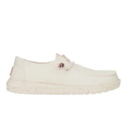 Wendy Canvas Mono - Egret -Heydude 41328 0LA WENDYCANVASMONO EGRET RIGHT SIDE conversion1