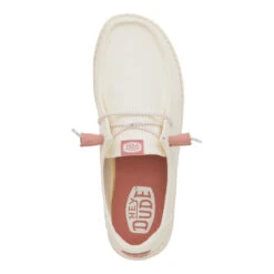 Wendy Canvas Mono - Egret -Heydude 41328 0LA WENDYCANVASMONO EGRET TOP conversion1