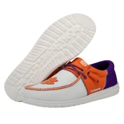 Men's Wally Tri Clemson - Clemson Orange/Purple -Heydude 41330 81E WALLYTRICLEMSON ORANGEPURPLE LEFTPAIRBOTTOM