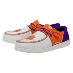 Men's Wally Tri Clemson - Clemson Orange/Purple -Heydude 41330 81E WALLYTRICLEMSON ORANGEPURPLE LEFTPAIRSIDE
