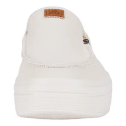 Austin Lift Leather Women - White -Heydude 41759 100 AUSTIN LIFT LEATHER WHITE LEFT FRONT