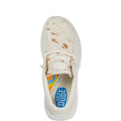 Wendy Comf Luxe - Ivory -Heydude 41865 105 WENDY X LUXE IVORY RIGHT TOP