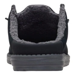 Wally Slip Warmth - Black/Smoke Grey -Heydude 41869 0PM WALLYSLIPWARMTH BLACKSMOKEGREY BACK conversion1