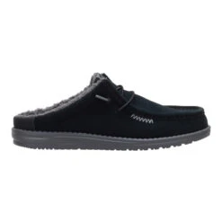 Wally Slip Warmth - Black/Smoke Grey -Heydude 41869 0PM WALLYSLIPWARMTH BLACKSMOKEGREY RIGHT LATERAL conversion1