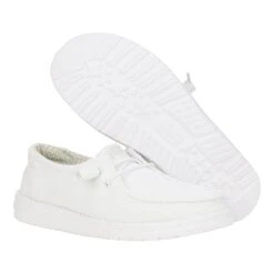 Wendy Stretch Sox - White 11 Wendy Stretch Sox - White -Heydude 41878 100 WENDYSTRETCHSOX WHITE PAIR BOTTOM 2