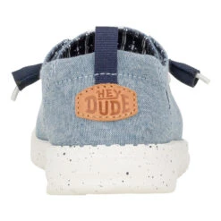 Wendy Chambray - Light Blue -Heydude 41883 450 WENDYCHAMBRAY LIGHTBLUE BACK conversion1