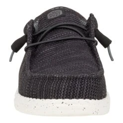 Wally Stretch Sox - Black/White 14 Wally Stretch Sox - Black/White -Heydude 41898 066 WALLYSTRETCHSOX BLACKWHITE FRONT