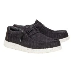 Wally Stretch Sox - Black/White 11 Wally Stretch Sox - Black/White -Heydude 41898 066 WALLYSTRETCHSOX BLACKWHITE PAIR