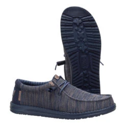 Wally Stretch Sox - Navy Blazer -Heydude 41898 4UC WALLYSTRETCHSOX NAVYBLAZER PAIR BOTTOM conversion1