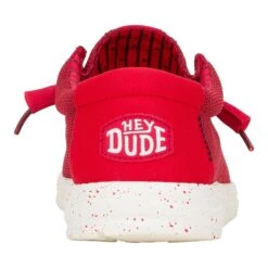 Wally Stretch Sox - Red 15 Wally Stretch Sox - Red -Heydude 41898 610 WALLYSTRETCHSOX RED BACK